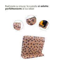 imoshion Cover Posteriore Kidsproof Design con maniglia Apple iPad 9 (2021) 10.2 pollici / iPad 8 (2020) 10.2 pollici / iPad 7 (2019) 10.2 pollici - Stampa pantera