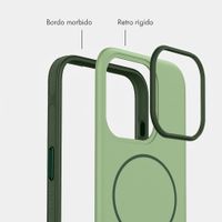 imoshion Cover posteriore Color con Thin MagSafe Ring Apple iPhone 15 Pro - Verde scuro
