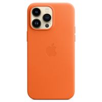 Apple Cover Posteriore in Pelle con MagSafe Apple iPhone 14 Pro Max - Orange