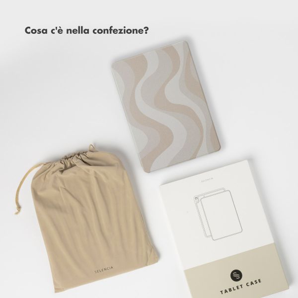 Selencia Cover per tablet Vivid Apple iPad Air 11 pollici (2026) M4 / (2025) M3 / (2024) M2 / Air 5 (2022) / Air 4 (2020) - Desert Waves Beige