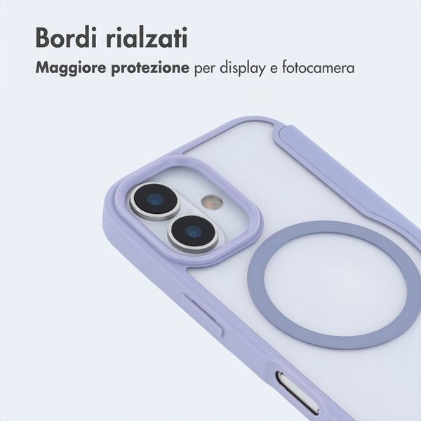 imoshion Bookcase trasparente con MagSafe Apple iPhone 16 - Lilla