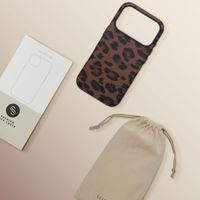 Selencia Cover Sabi Stampa pantera con MagSafe Apple iPhone 17 Pro - Mocha Brown
