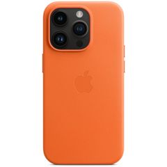 Apple Cover Posteriore in Pelle con MagSafe Apple iPhone 14 Pro - Orange