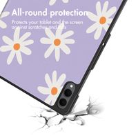 imoshion Cover Trifold Design Samsung Galaxy Tab S11 Ultra - Flowers Distance