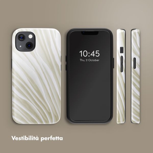 Selencia Cover posteriore Vivid con MagSafe Apple iPhone 13 - Nature Light Brown
