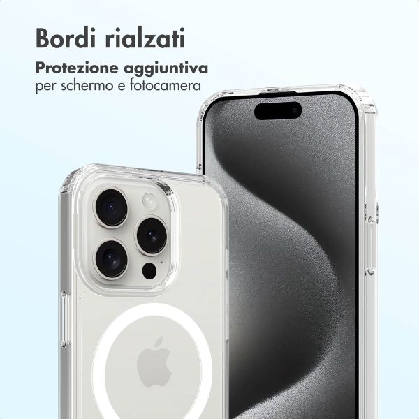 Accezz Cover posteriore Xtreme Impact con MagSafe Apple iPhone 15 Pro - Trasparente
