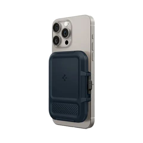 Spigen Portacarte con MagSafe Lock Fit - Metal Slate