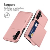 imoshion Cover Posteriore con Porta Carte Samsung Galaxy A27 (5G) - Rose Gold