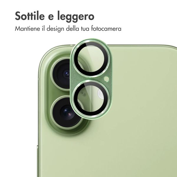 imoshion Protezione fotocamera in Vetro 2 Pezzi Apple iPhone 17 - Sage Green