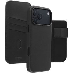 Accezz Cover in pelle 2 in 1 con MagSafe Apple iPhone 18 Pro / 17 Pro - Onyx Black