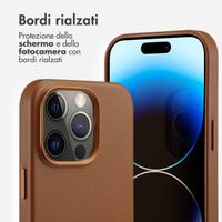 Accezz Cover in Pelle con MagSafe Apple iPhone 14 Pro - Sienna Brown