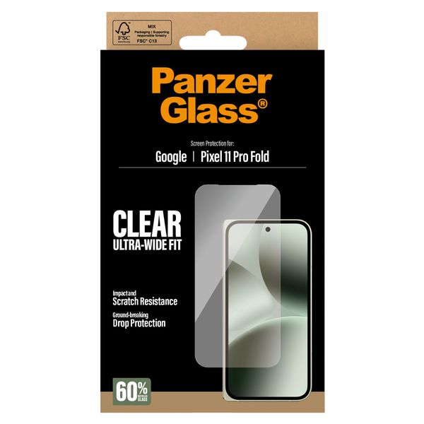 PanzerGlass Vetro temperato antibatterico Google Pixel 11 Pro Fold