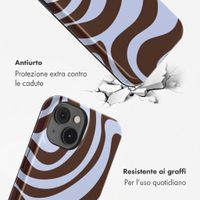 Selencia Cover posteriore Vivid con MagSafe Apple iPhone 14 - Dream Swirl Chocolate