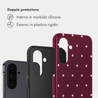 Selencia Cover Posteriore Vivid Samsung Galaxy A36 / A56 - Happy Dots Burgundy