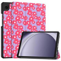 imoshion Cover Trifold Design Samsung Galaxy Tab A11 / A9 8.7 pollici - Dusty Rose Blossom