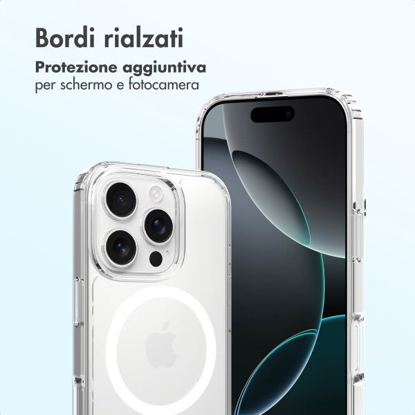 Accezz Cover posteriore Xtreme Impact con MagSafe Apple iPhone 16 Pro - Trasparente