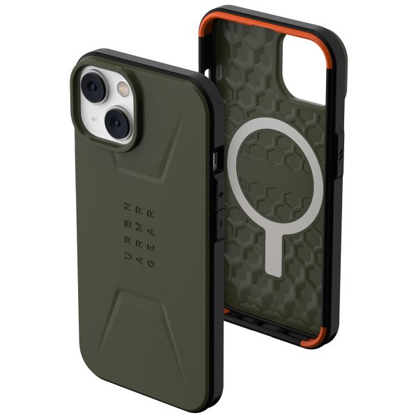UAG Cover Posteriore Civilian con MagSafe Apple iPhone 14 - Olive