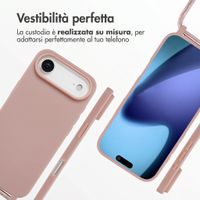 imoshion Cover in Silicone con Cordino Apple iPhone Air - Sand Pink