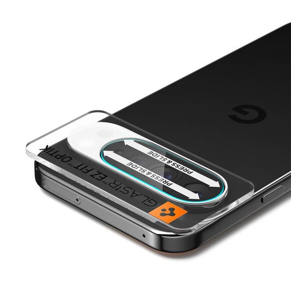 Spigen Optik Pro EZ Fit Lens Protector - Protezione lente fotocamera (confezione da 2) per Google Pixel 10 Pro XL - Crystal Clear