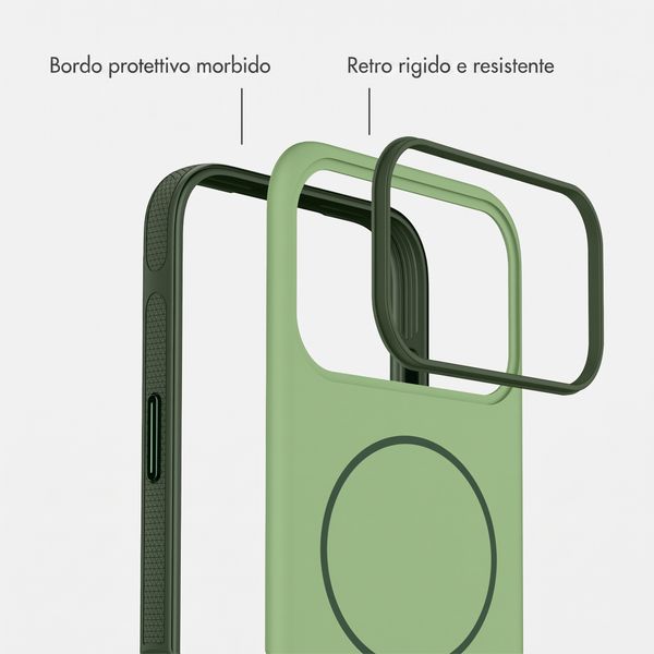 imoshion Cover posteriore Color con Thin MagSafe Ring Apple iPhone 17 Pro - Verde scuro