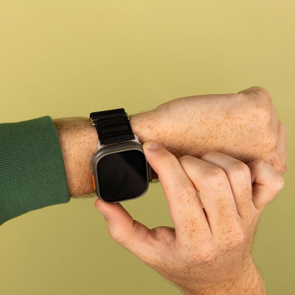 imoshion Cinturino in nylon Alpine Apple Watch | 44/45/46/49 mm - Nero