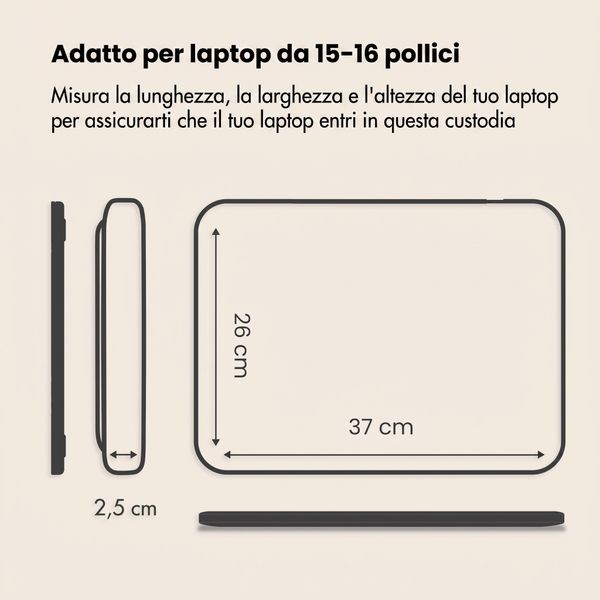 imoshion Custodia per laptop con tasca 15-16 pollici - Candy Pink