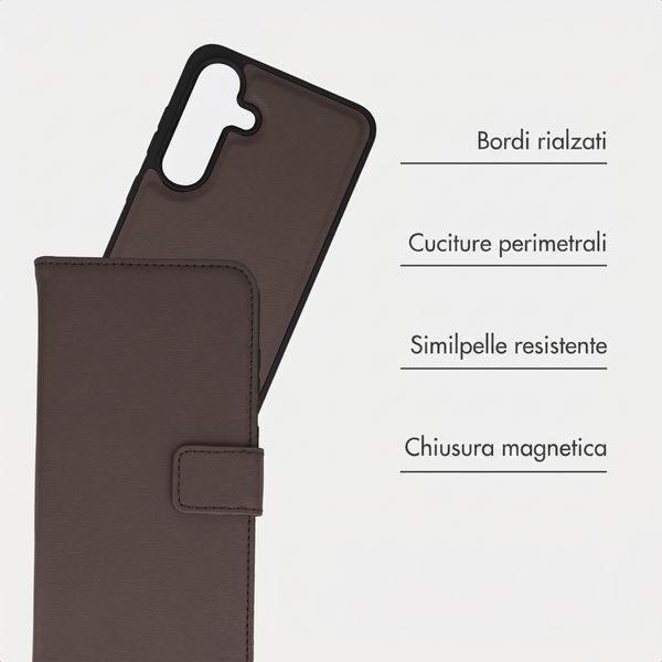 imoshion Cover a libro di lusso 2-in-1 rimovibile Samsung Galaxy A17 (5G) / (4G) - Marrone