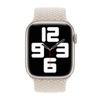 Apple Cinturino Solo intrecciato Apple Watch | 44/45/46/49 mm - Taglia 7 - Starlight