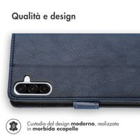 imoshion Cover a libro di Lusso Samsung Galaxy A36 - Blu scuro