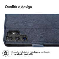 imoshion Cover a libro di Lusso Samsung Galaxy S25 Ultra - Blu scuro