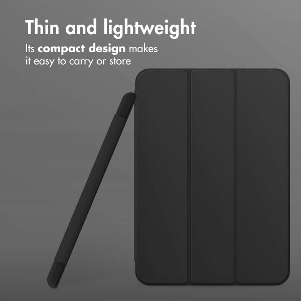 Accezz Cover a libro in silicone Smart Apple iPad 11 (2025) 11 pollici A16 / iPad 10 (2022) 10.9 pollici - Nero