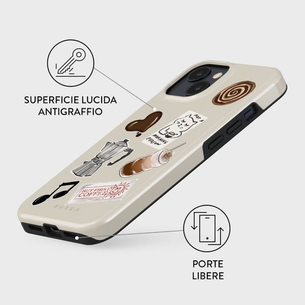 Burga Cover Posteriore Resistente con MagSafe Apple iPhone 15 - Oat Milk Please