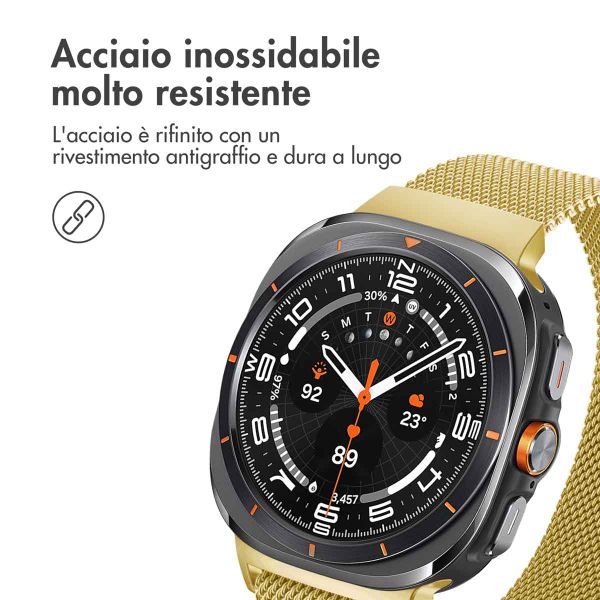 imoshion Cinturino milanese magnetico Samsung Galaxy Watch Ultra (2024/2025) - Oro