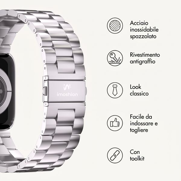 imoshion Cinturino in acciaio Apple Watch | 44/45/46/49 mm - Argento