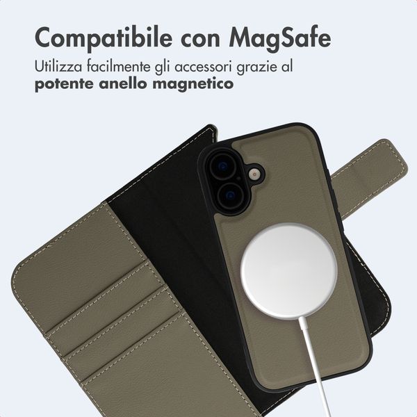 imoshion Cover a libro di lusso 2-in-1 rimovibile Apple iPhone 17 - Verde