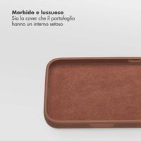 Selencia Libreria rimovibile Olyn con MagSafe Apple iPhone 16 Pro - Marrone