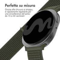 imoshion Cinturino in nylon Samsung Galaxy Watch 8 (40/44mm) / Classic (46mm) - Army Green
