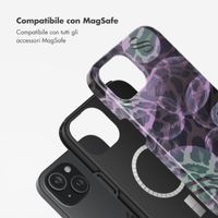 Selencia Cover posteriore Vivid con MagSafe Apple iPhone 15 - Leo Bubble Green
