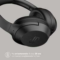 Selencia Cuffie wireless Urban Play - Cancellazione attiva del rumore - Con cover - Midnight Black