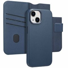 Accezz Cover in pelle 2 in 1 con MagSafe Apple iPhone 15 - Nightfall Blue
