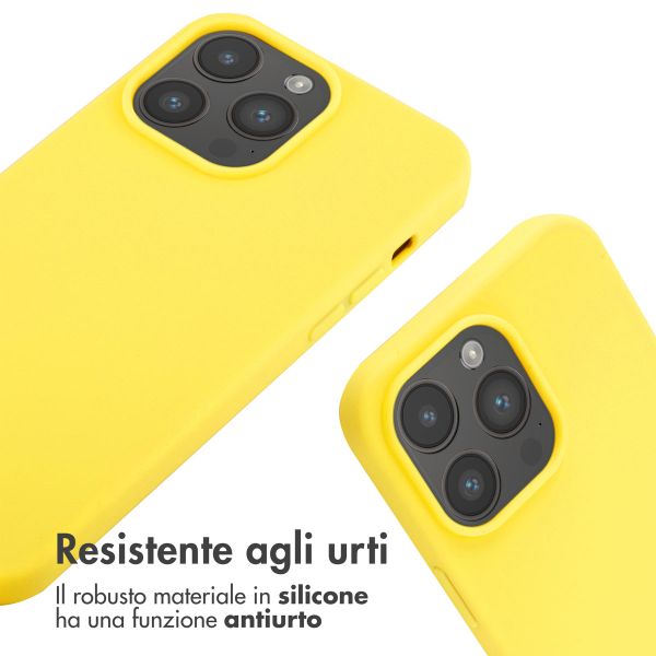 imoshion Cover in Silicone con Cordino Apple iPhone 14 Pro Max - Giallo