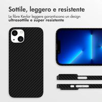 Accezz Cover MagSafe Kevlar® Apple iPhone 13 - Nero