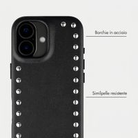 Selencia Cover posteriore Studs con MagSafe Apple iPhone 16 - Velvet Black