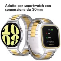 imoshion Cinturino in acciaio Samsung Galaxy Watch 7 40/44 mm - Argento & Oro