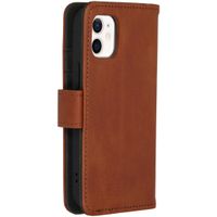 imoshion Cover a libro di Lusso Apple iPhone 12 Mini - Marrone