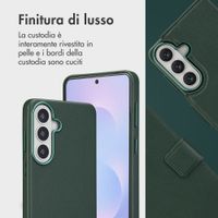 Accezz Cover in pelle 2 in 1 con MagSafe Samsung Galaxy S26 Plus - Cedar Green