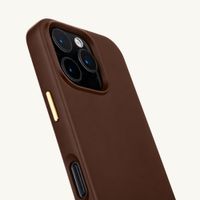 Selencia Cover posteriore Rivièra con MagSafe con ganci rimovibili Apple iPhone 16 Pro - Choco Brown