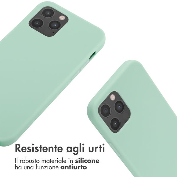 imoshion Cover in Silicone con Cordino Apple iPhone 12 (Pro) - Menta verde