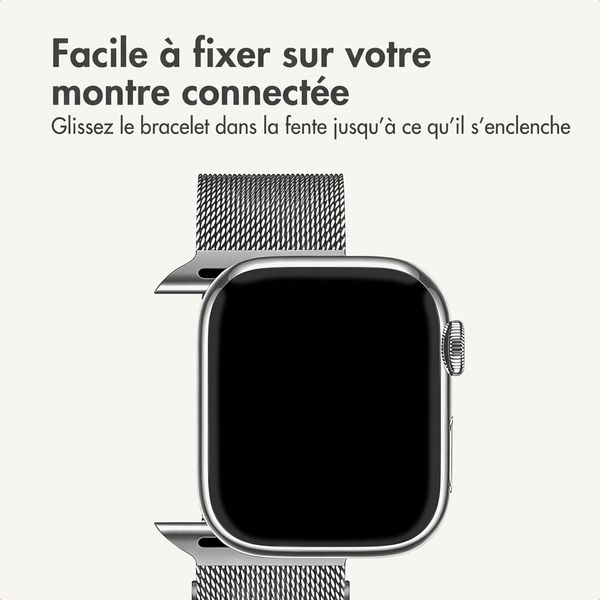 imoshion Milanees magnetisch bandje Apple Watch | 38/40/41/42 mm - Zilver