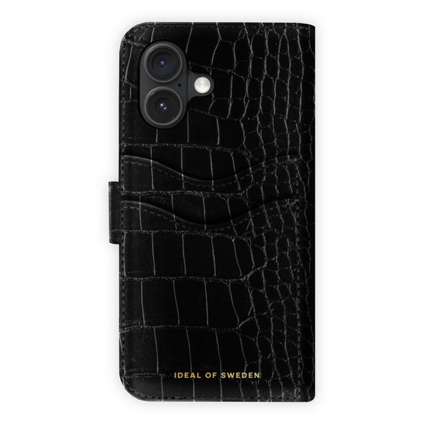 iDeal of Sweden Portafoglio Magnetico Plus Apple iPhone 16 - Black Croco